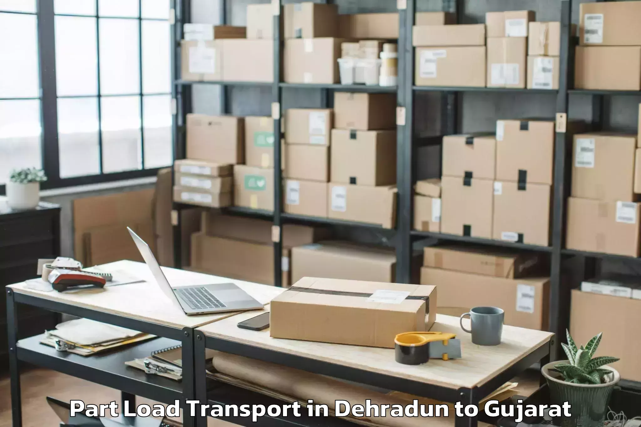 Leading Dehradun to Savar Kundla Part Load Transport Provider